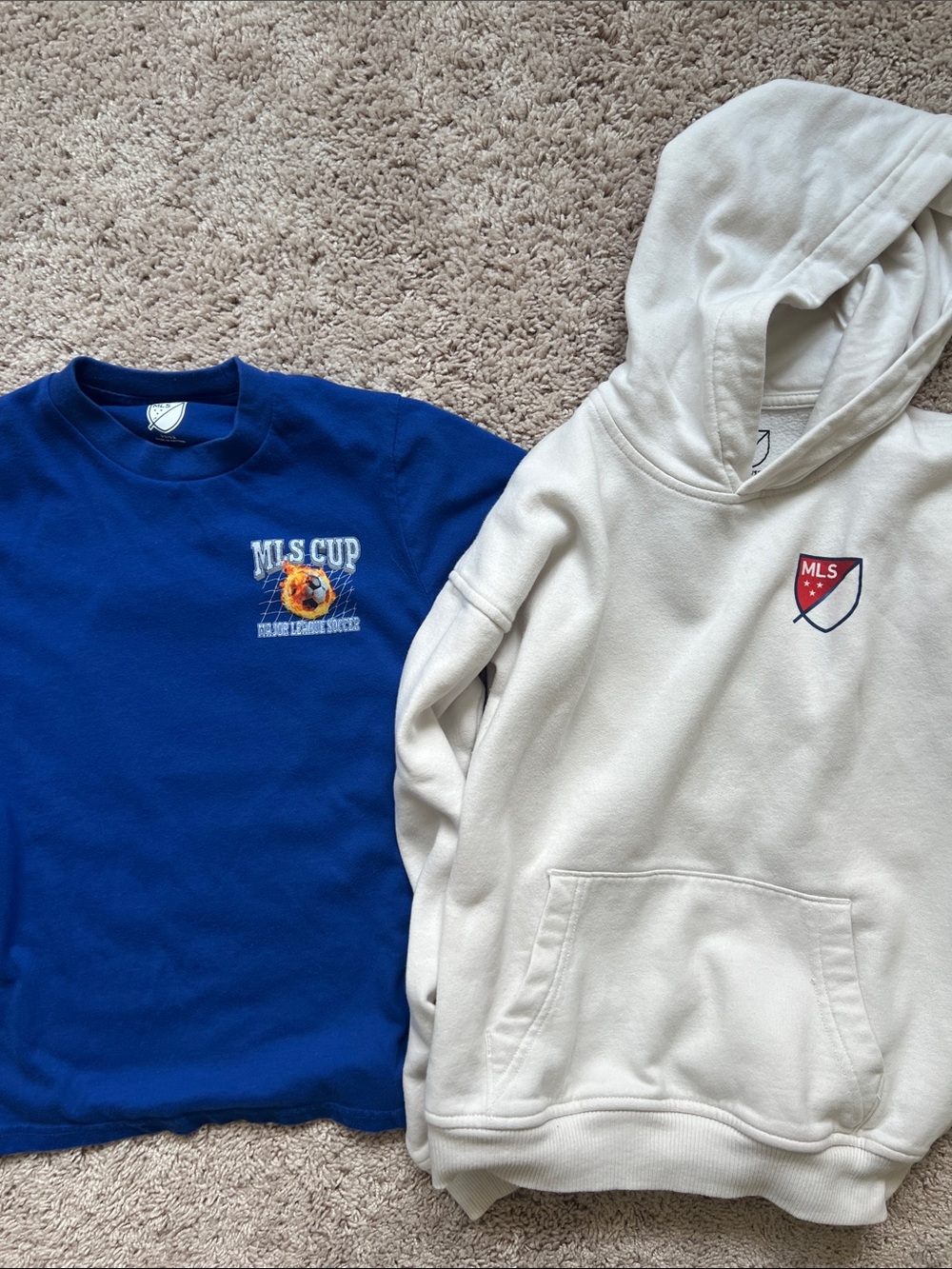 Abercrombie Kids MLS Crewneck & Hoodie Set, size 11/12 (M)